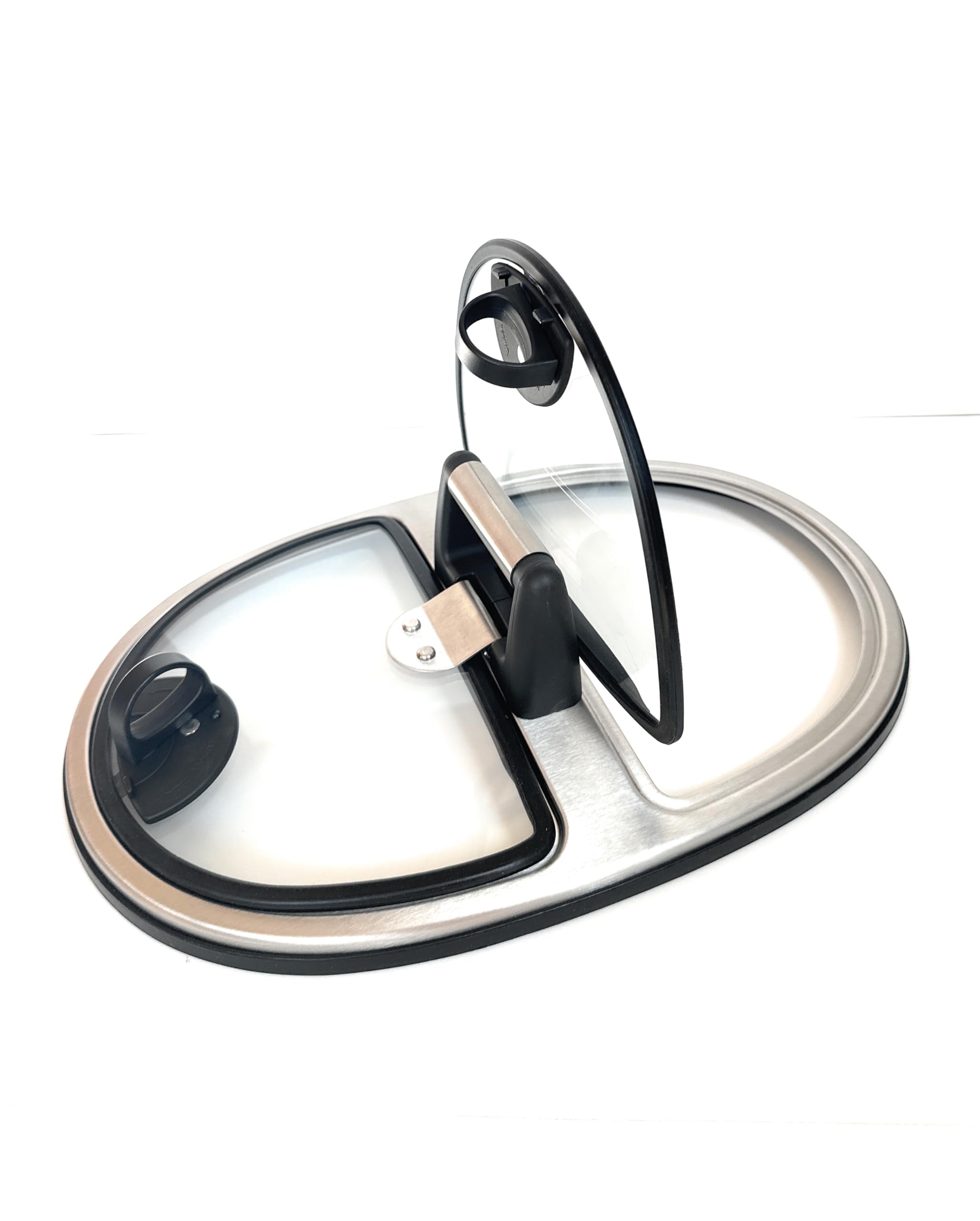 Generic 6 QT Slow Cooker Glass LId with Stainless Steel Handle ONLY Compatible with KitchenAid Model KSC6222SS KSC6223SS, clear