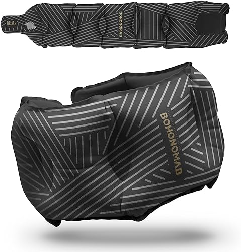 Almohada inflable para el cuello para viajes  Almohada inflable ajustable para avión, coche, tren, oficina y hogar  Compacta, ligera y ergonómica