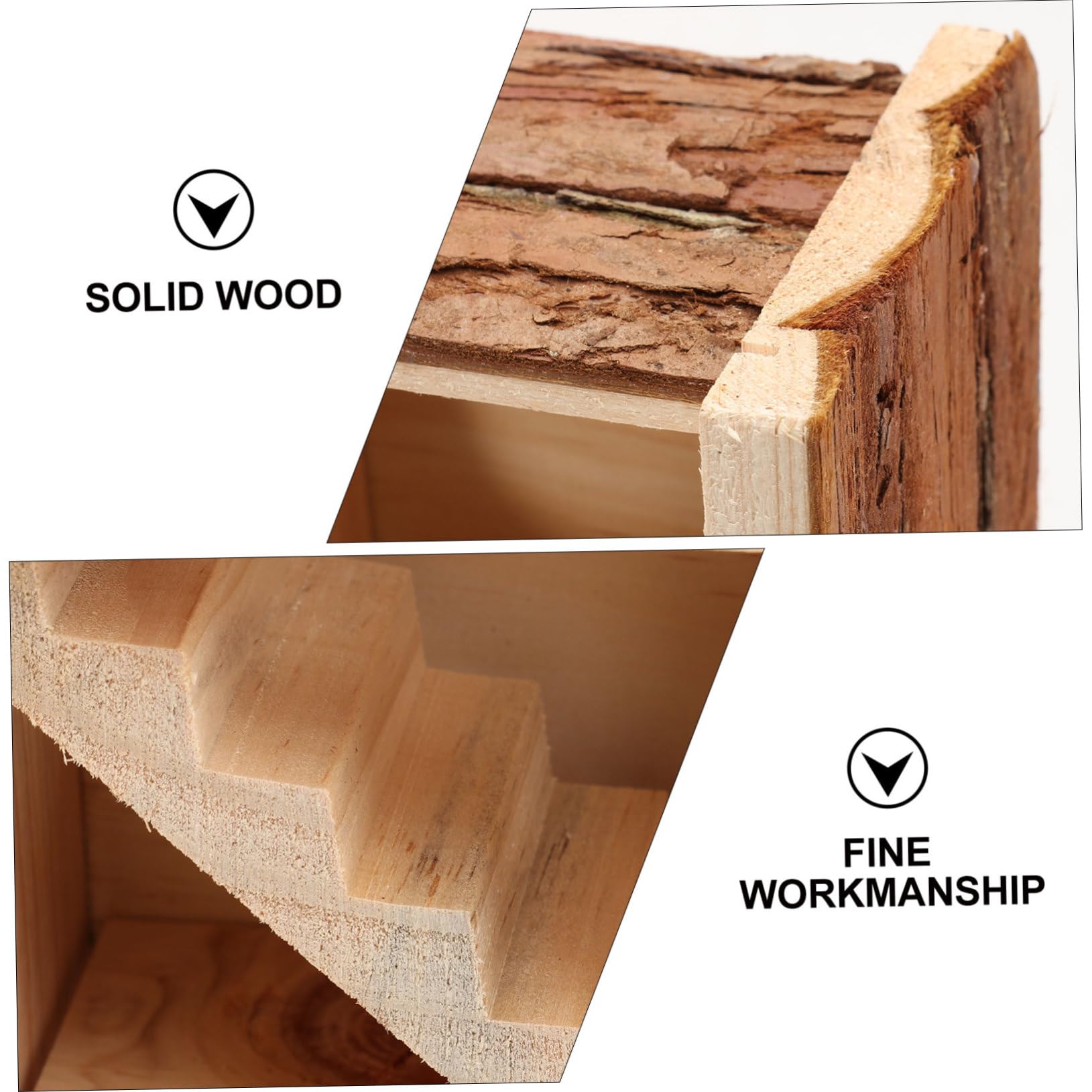 FOMIYES Laberinto de Madera para Hámster, Juguete de Entrenamiento | Diseño de Mini Espacio, Resistencia al Desgarro y Mordida, Agujero Circular y Arco Anular