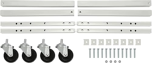 Miniatura 9 de Kojem Estante de secado de arte ajustable, estante de pintura móvil con 4 ruedas, ideal para escuela y estudio de arte