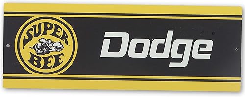 Miniatura 8 de Dodge Super Bee - Letrero redondo de metal en relieve, letrero vintage de Dodge para garaje o cueva de hombre