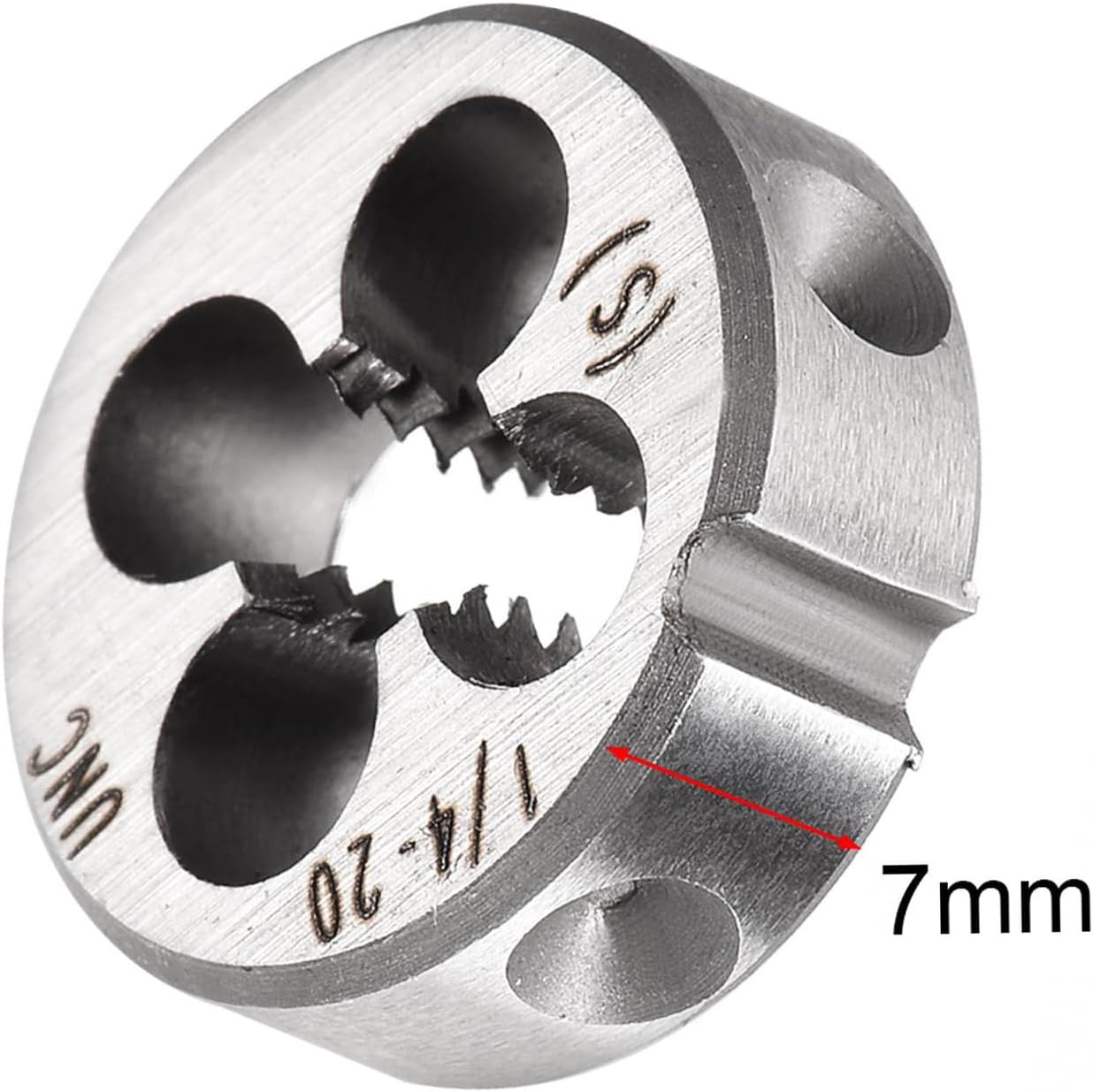 Unifizz 1/4-20 UNC Round Die Machine Thread Right Hand Threading Die Alloy Tool Steel Screw Thread Cutting Die