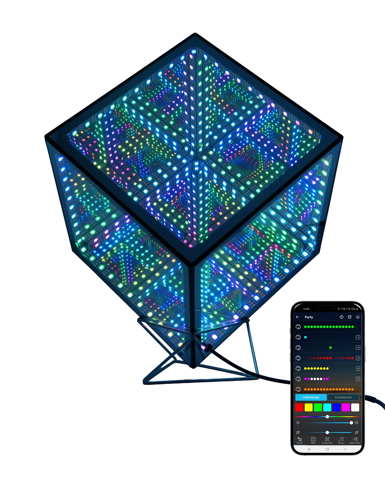 Photo 1 of Tinyimi Infinity Mirror Hyper Cube LED Light