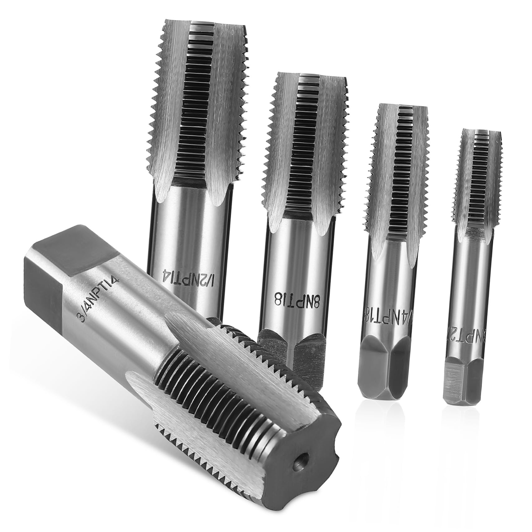Machos de roscar NPT para trabajos de fontanería y mantenimiento mecánico