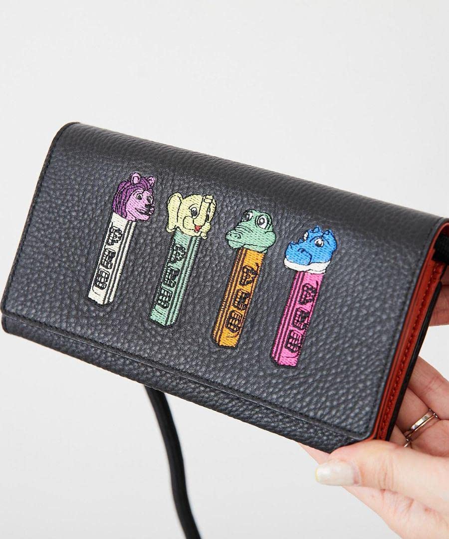 Amazon.co.jp: PEZ×ear 刺繍ウォレットショルダーバッグ 長財布 