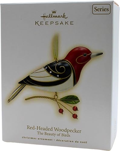 Miniatura 2 de Hallmark - Adorno de cabeza roja con diseño de pájaro carpintero