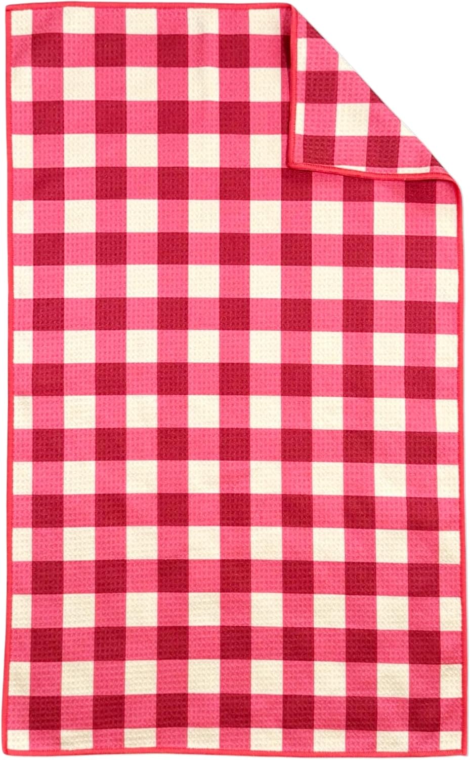 crae. Double-Sided Kitchen Hand Towels - High Absorbent Waffle Towels, Microfiber Kitchen Towel, 17x27 inches, Multiple Colors, Machine Washable, Holiday Cheer Design - Color Stack - Multi