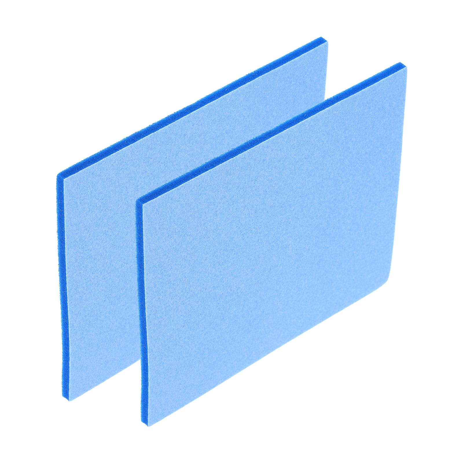 sourcing map 2pcs 500-600 Grit Sanding Sponge Pad 140mm x 114mm x 5mm Soft Foam Wet Dry Hand Sander Block Sandpaper for Model Metal Wood Furniture Polishing