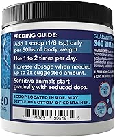 Vista 6 de NUSENTIA Probiotics for Dogs -(360 Scoops)-Probiotic Miracle -Advanced, Species Specific Probiotics and Prebiotics to Stop Diarrhea, Loose Stool