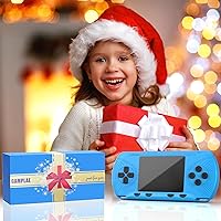 Vista 7 de Handheld Game for Kids - Preloaded 258 Retro Video Games & 3 Cartridges, 3.0" HD LCD Screen, Portable Gaming Player with Rechargeable Battery