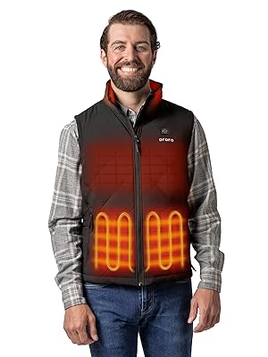 ORORO Women's Lightweight Heated Vest with USB-C Rechargeable Battery, Puffer Classic Heating Vest