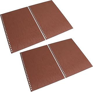 Zerodis 20Pcs厚手PPプラスチック製防水ハードバインディングカバーB5 26穴 レポートやプレゼンテーション向けのコーヒーカラー 多機能