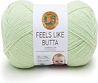 Vista 35 de Lion Brand Yarn Feels Like Butta - Ovillo de lana suave para tejer y tejer, aterciopelado, paquete de 3, color gris pálido