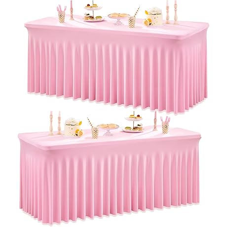 Classy Light Pink Table Cover