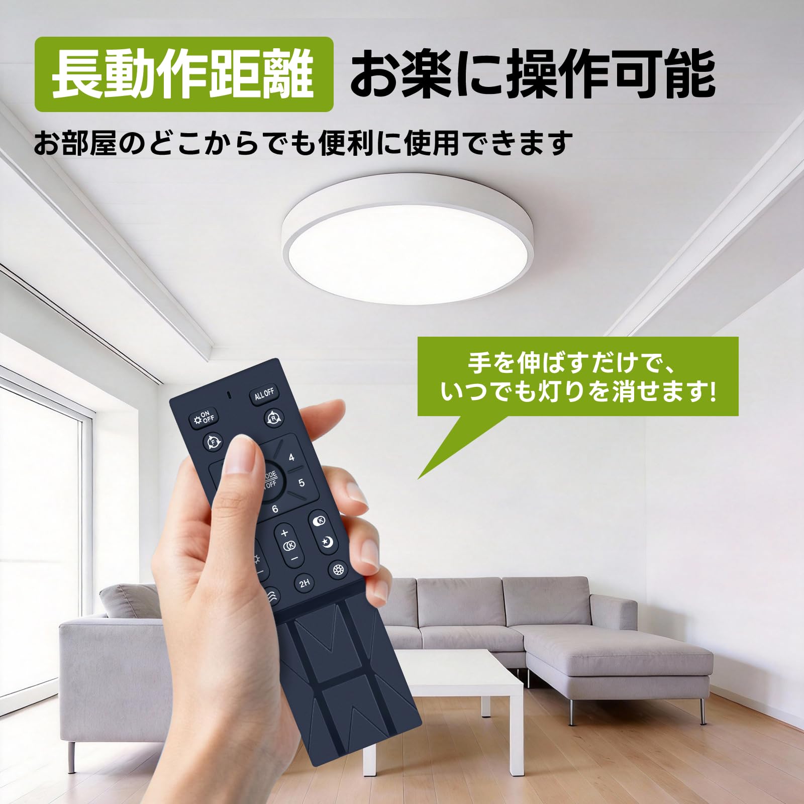 Amazon.co.jp: LEDシーリングファンライトリモコン Tasavz用のリモコン 