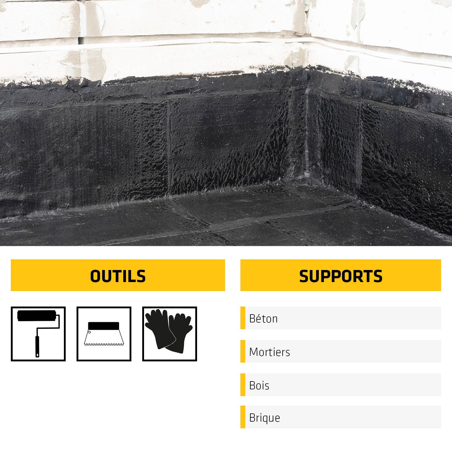 SIKA - Revêtement bitumineux en pâte - Sika Igolflex-182, Noir - Pour l'imperméabilisation et la protection des murs de fondations - Prêt à l'emploi - Fort pouvoir couvrant - Application facile - 5kg
