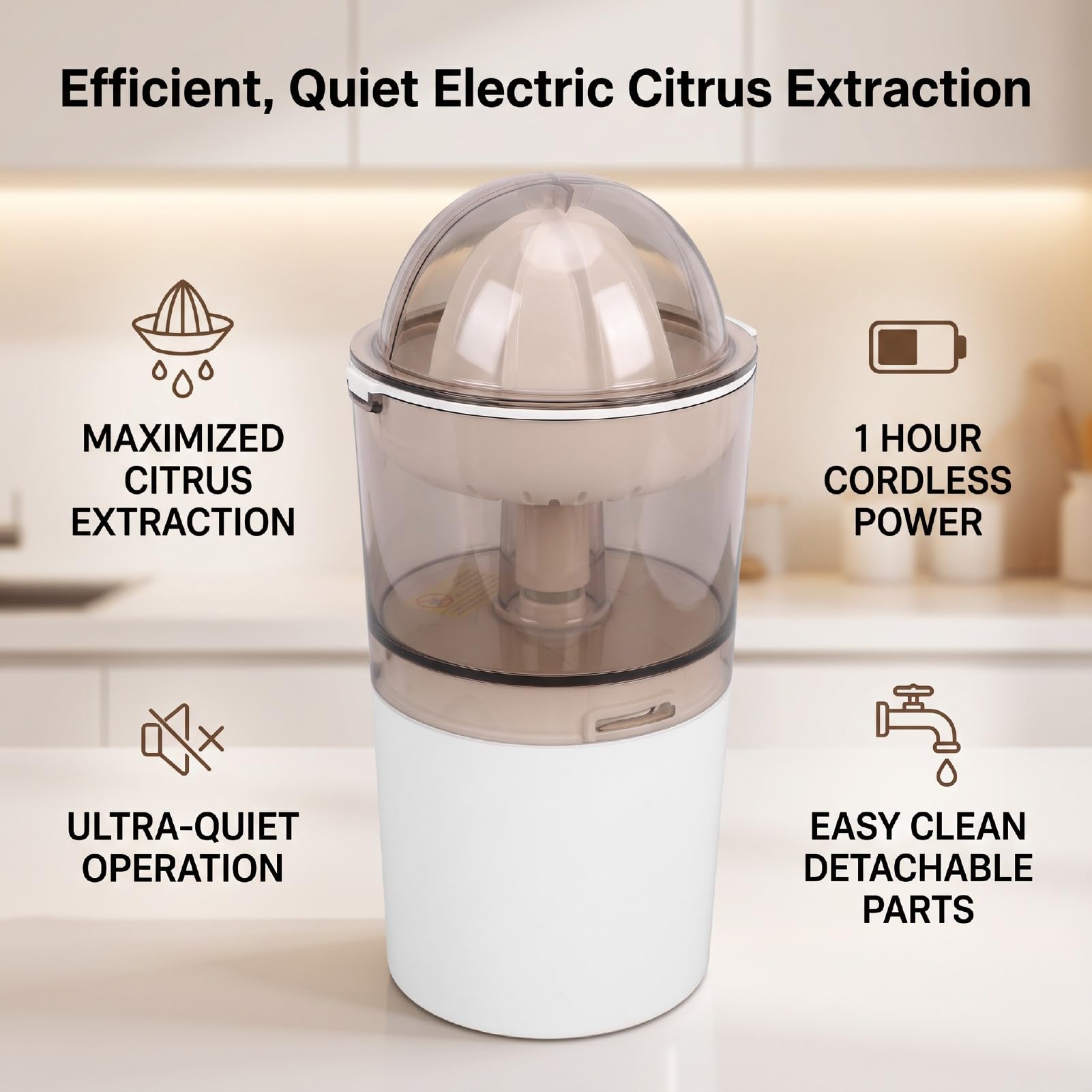 Spremiagrumi Elettrico Silenzioso USB Ricaricabile 250ml