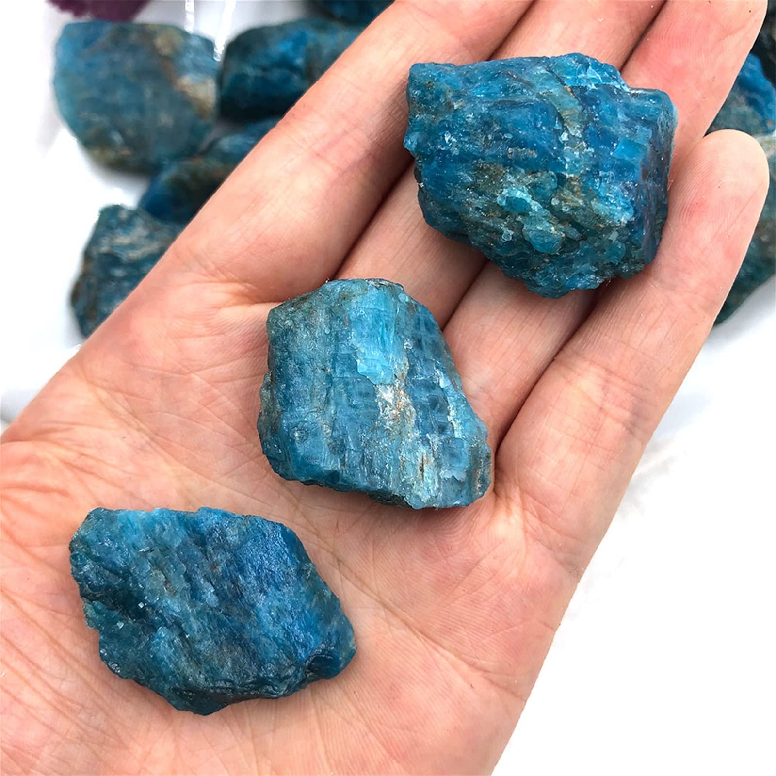 Amazon.com: NSIXSURIM 100g Bulk Natural Blue Apatite Rough Raw