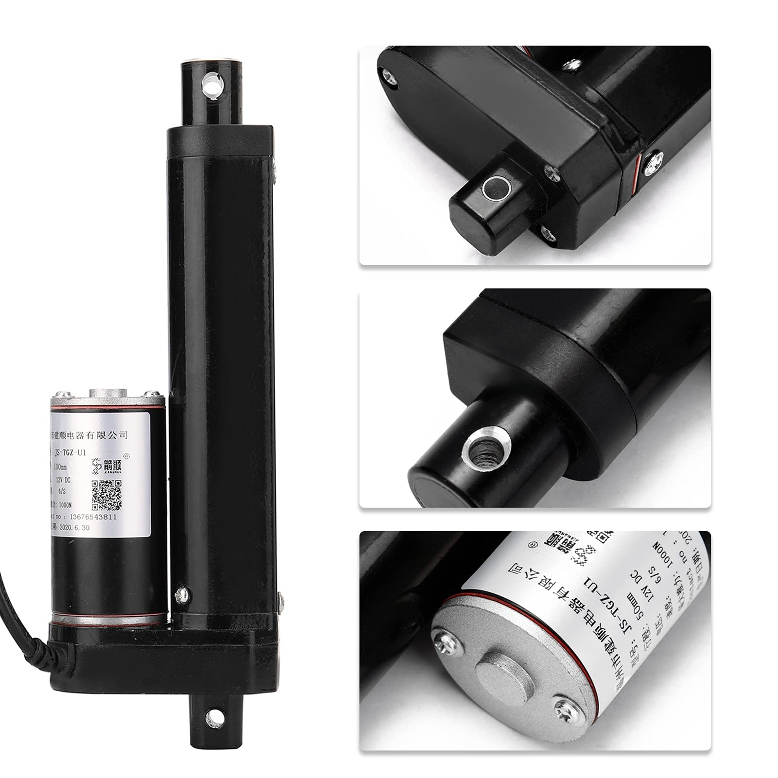 1000N Convinient Electric Linear Siłownik Liniowy Liniowy sterownik ruchu 50/100/150/200/250/300/400/500 mm z wyłącznikiem limitu(Stroke length 300mm)