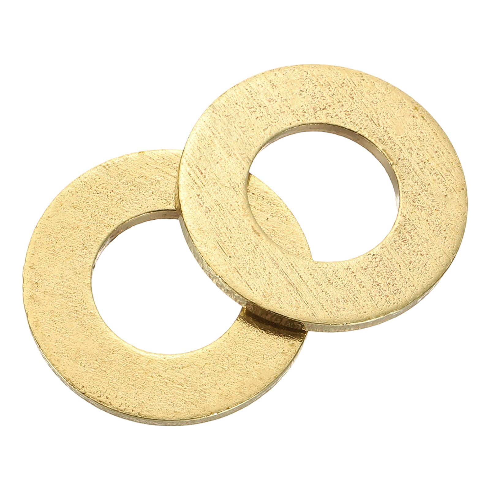 QUARKZMAN 8 Pz Rondelle Ottone M10 Rondella Piatta, 20mm OD, 1.5mm Spessore Guarnizione Metallo Anello per Viti Bulloni Dadi