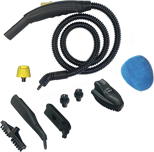 Miniatura 4 de Euroflex Vapour Plus Steam Mop Juego de 18 piezas con kit de cuidado de piso de precisión se recomiendan informes del consumidor 295 F y 50 PSI mata