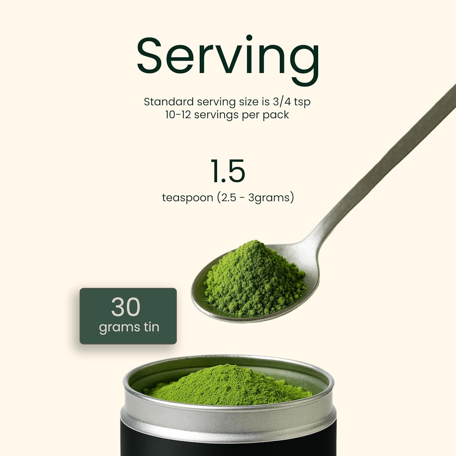 Heapwell Japanese Matcha – Premium & Ceremonial & AAA Grade Matcha Tea | Authentic Japanese Origin (1.05oz (30g), Finest AAA Ceremonial Grade)