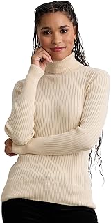 Fair Trade Organic Ribbed Turtleneck Sweater