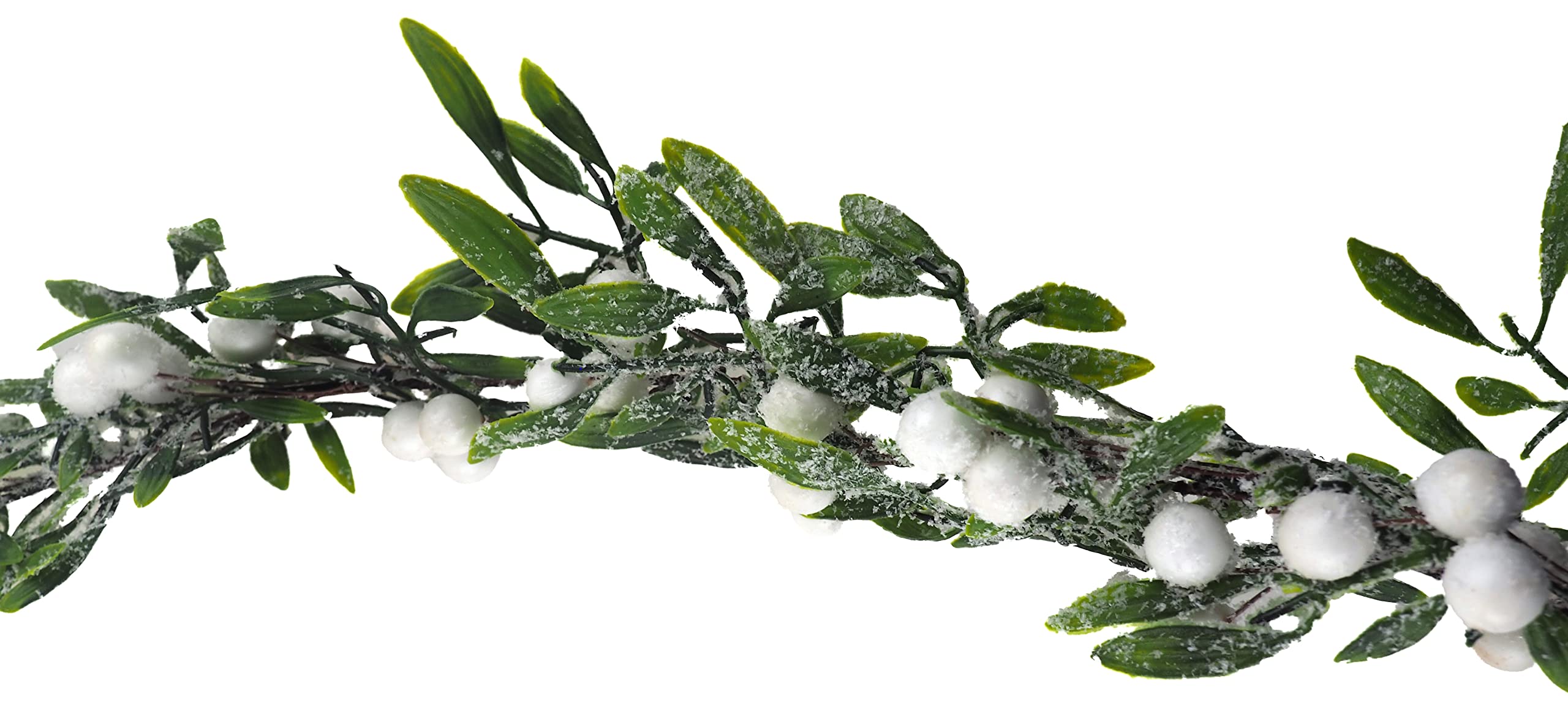 Blue Whale Gifts White 1.5M Berry Snow Frost Mistletoe Christmas Mantel Garland Decoration