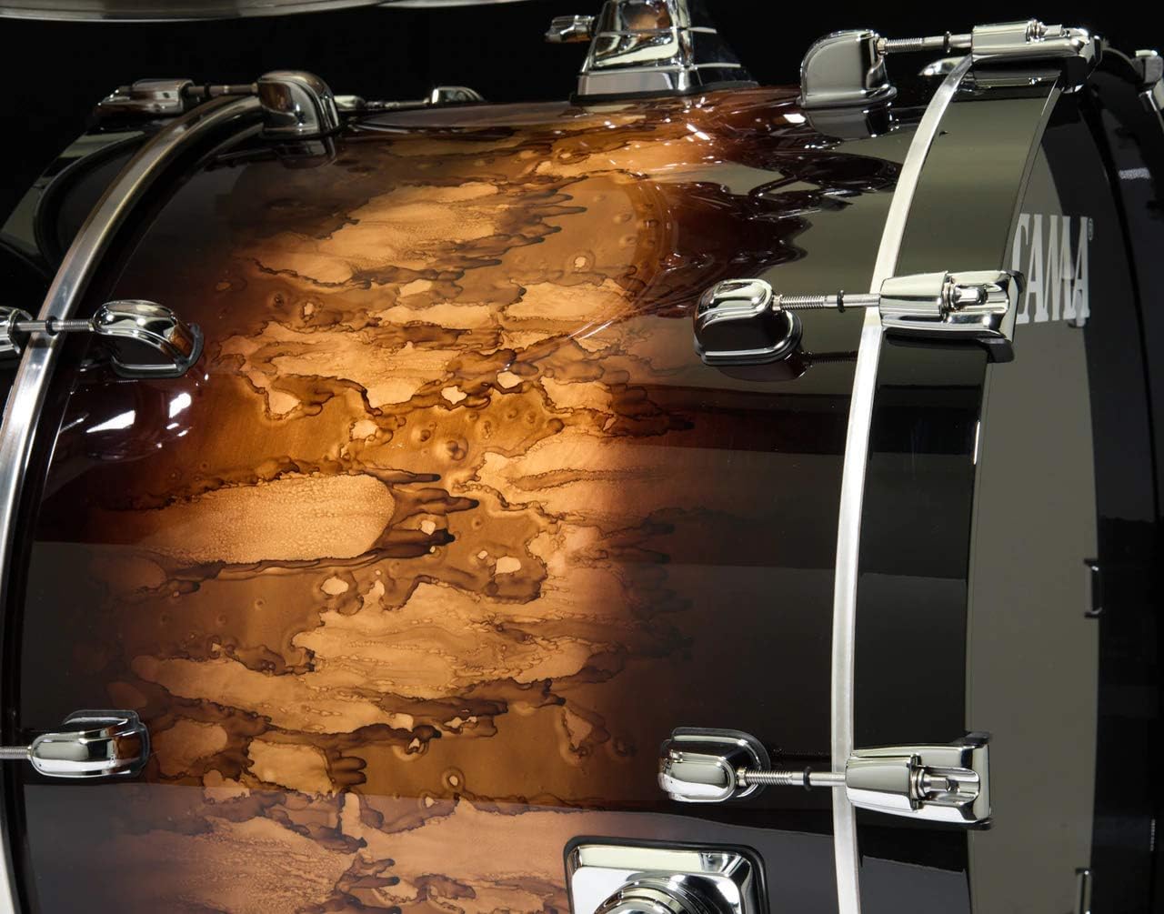 Tama Starclassic Walnut Birch Lacquer 4-Piece Shell Pack - Molten Brown Burst