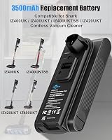 Baterie Li-ion KUNLUN 3500 mAh 25,2V pentru înlocuire aspirator Shark IZ400UK IZ400UKT IZ400UKTSB IZ420UKT XBATR725SL XBATR725SLEU 2
