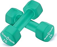 Vista 12 de Fitness Republic Juego de 2 mancuernas de neopreno, antideslizantes, forma hexagonal, pesas libres para tonificación muscular y fortalecimiento