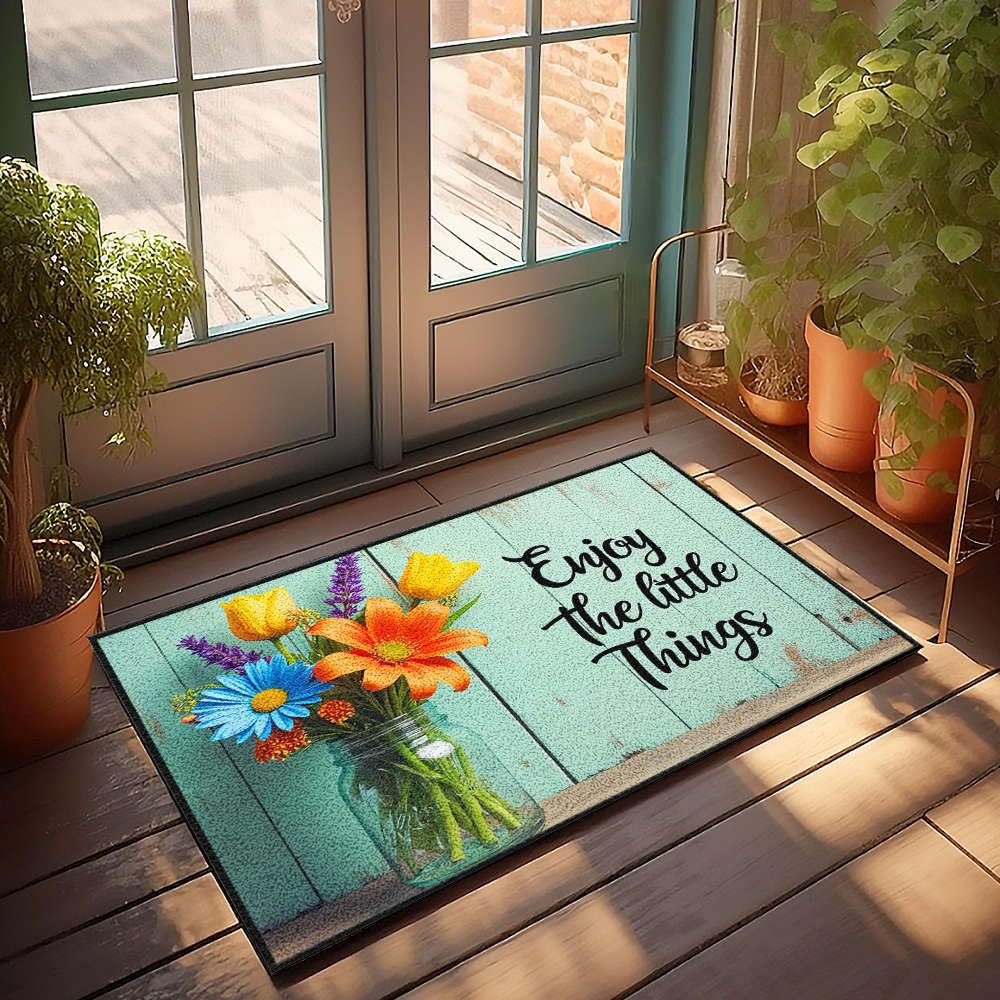 Tapis de porche d'extérieur 65x90 cm et paillasson design Home Sweet Home