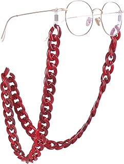 حزام نظارة شمسية عصري من الراتنج مضاد للانزلاق للنساء من يوفان، حبل تعليق للنظارات وعقد وعروض حفلات العطلات، راتنج