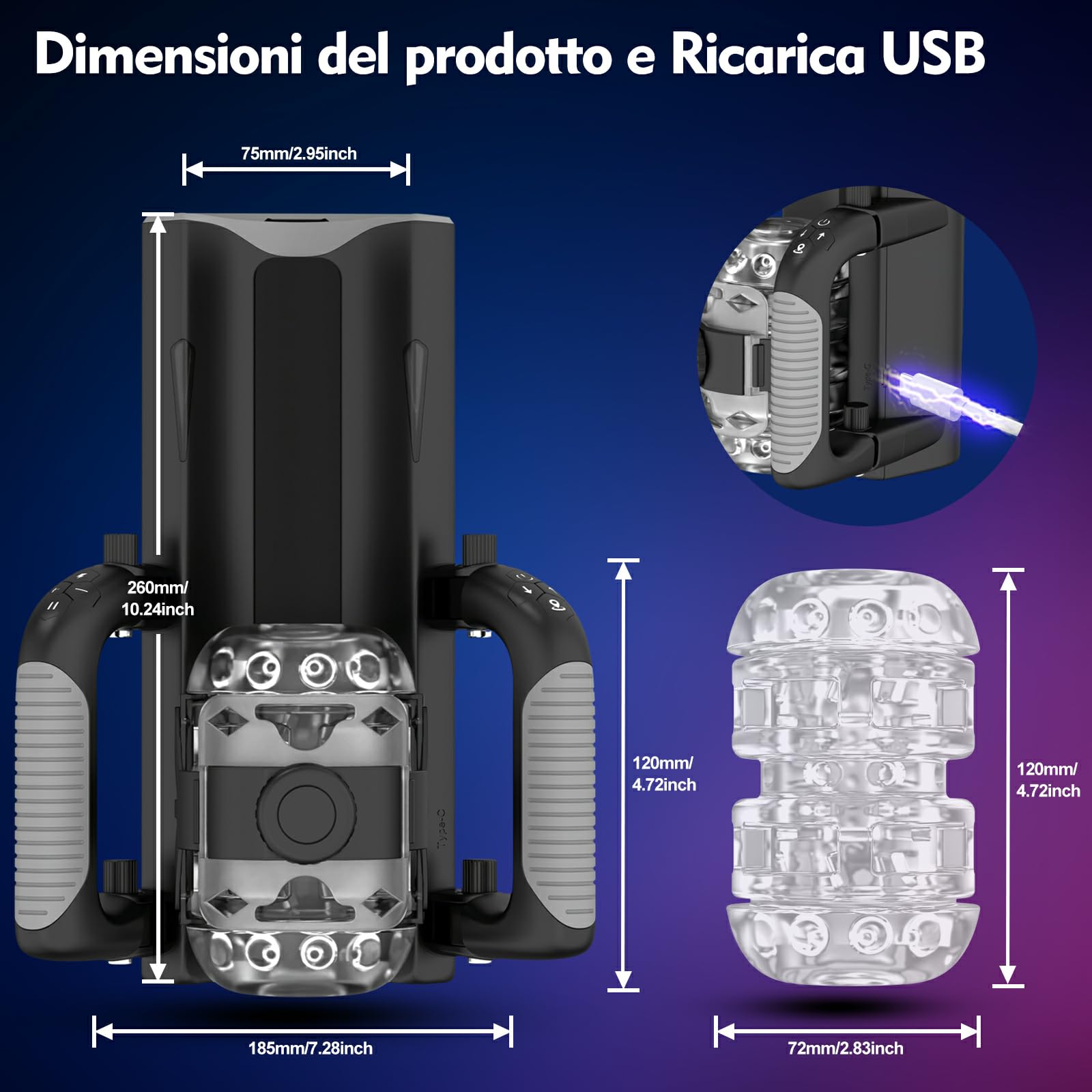 Masturbatore Uomo Masturbatore Automatico Sex Toys Uomo - Masturvatore per Uomo Sex Toy con Supporto per Telefono e Maniglia Pieghevole Distanza di Spinta di 12 cm Masturbtore per Pene Sexytoysys