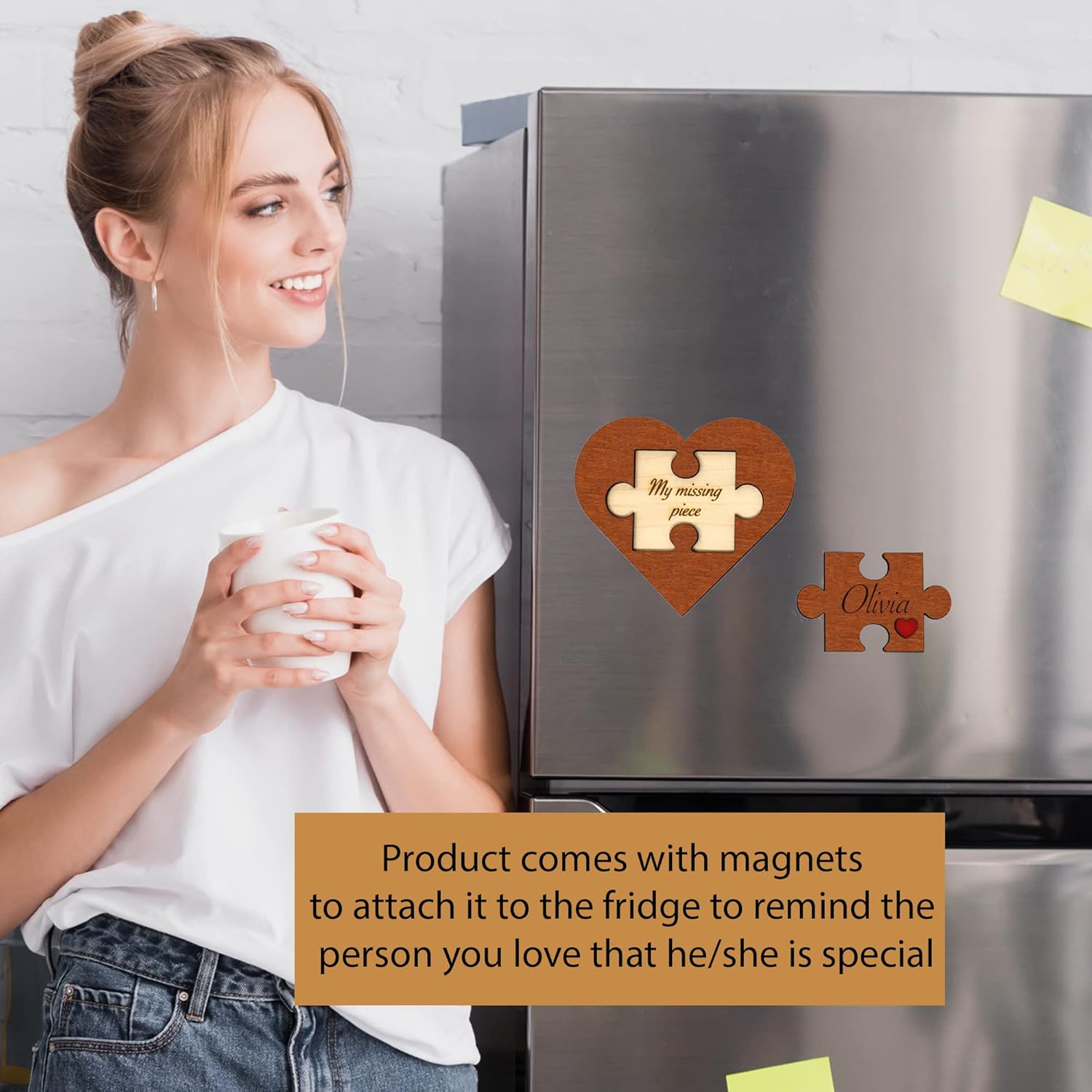 Personalized Will You Be My Girlfriend Sign - Engraved Wood Surprise Relationship Proposal Ideas, Custom Name Missing Piece Puzzle Decorations, Will You Be My Boyfriend Card Wood, Quieres Ser Mi Novia - Image 5