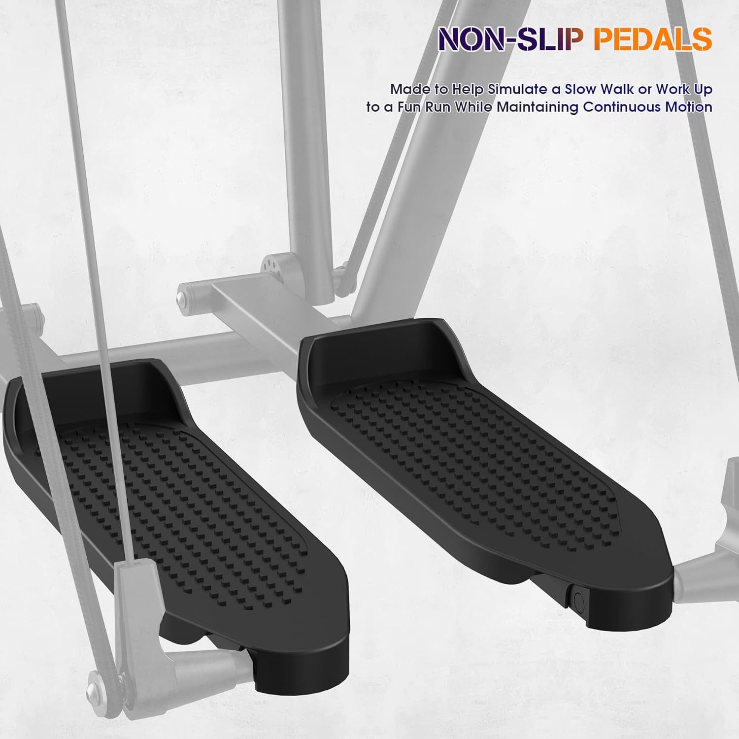 Air Walk Elliptical Glider Machine,Ellipse Machine for Home Cross-Training Arm/Leg Cardio Workout Equipment,Fully Assembled Low-Impact Design for Home Gym,600LBS Loading Capacity-New Version