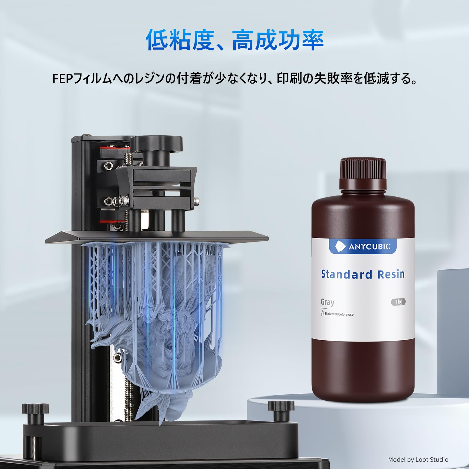 Amazon.co.jp: ANYCUBIC 光造形 3dプリンター レジン UVレジン 光造形 