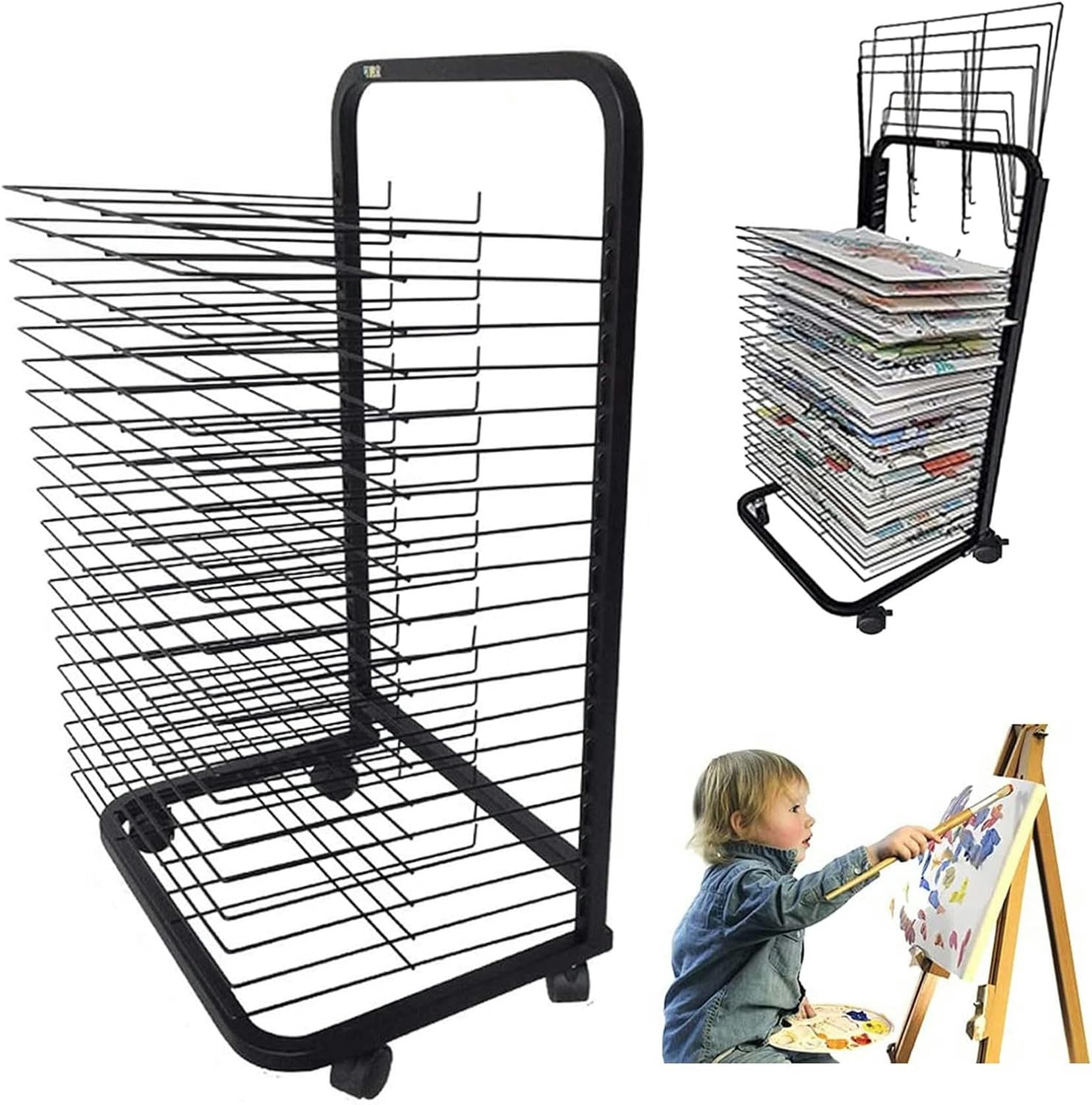 Égouttoir étendoir d'art de séchage et supports d'impression