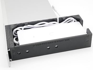 Rack mount for Ubiquiti USW-PRO-MAX-16-PoE - Injection Molded front panel