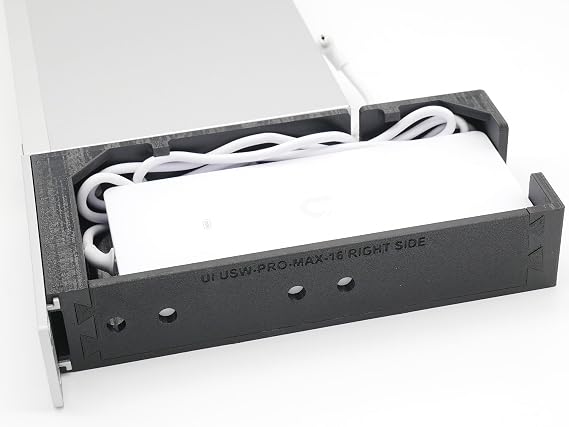 Rack mount for Ubiquiti USW-PRO-MAX-16-PoE - Injection Molded front panel