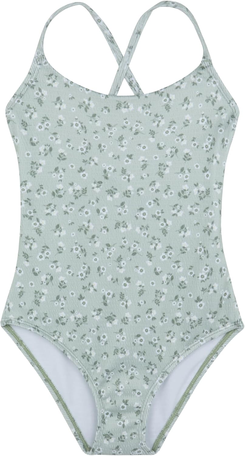 Gottex Kids Criss Cross Tie Back One Piece Swimsuit Chlorine Fade Resistant and Built-in UPF UV 50+ Protection