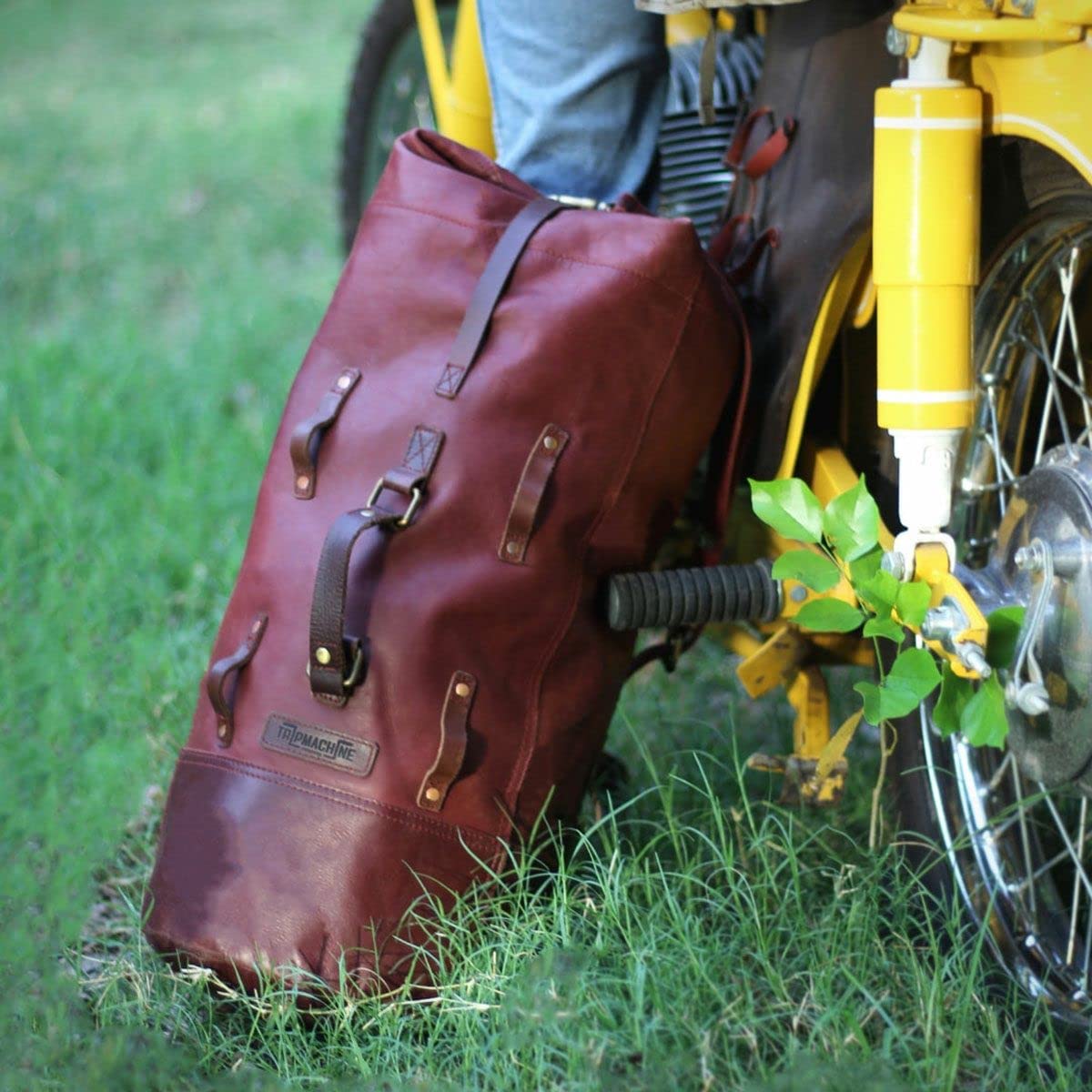 Amazon.co.jp: Trip Machine LEATHER MILITARY DUFFEL ミリタリー
