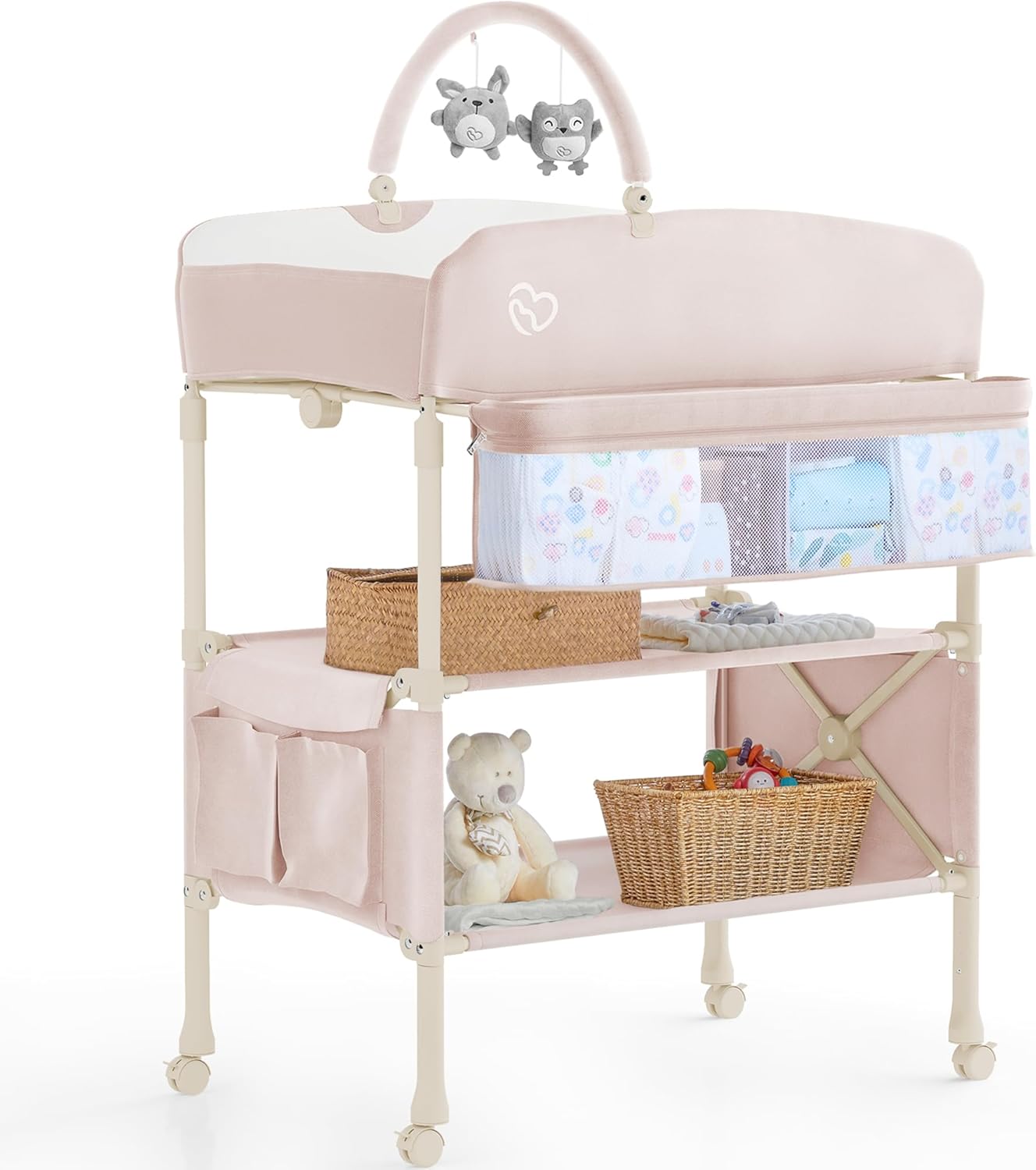 Portable Baby Changing Table with 1pc Diaper Changing Pad