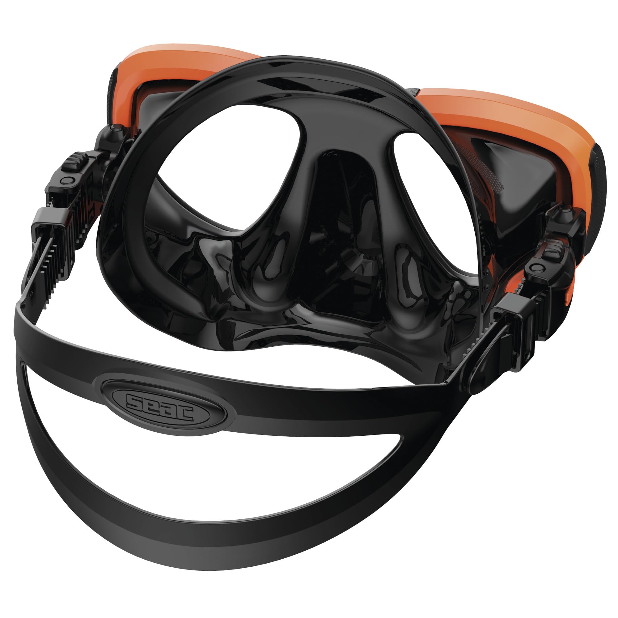 SEAC Afrodite, Masque de Plongée à Volume Réduit avec Verres Trempés 3 mm, Jupe Comfort en Silicone, Boucle 3D Réglable