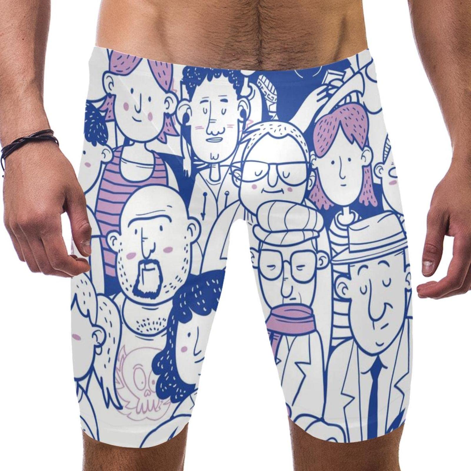Bañador de competición jammer largo multicolor XL para entrenamiento 7