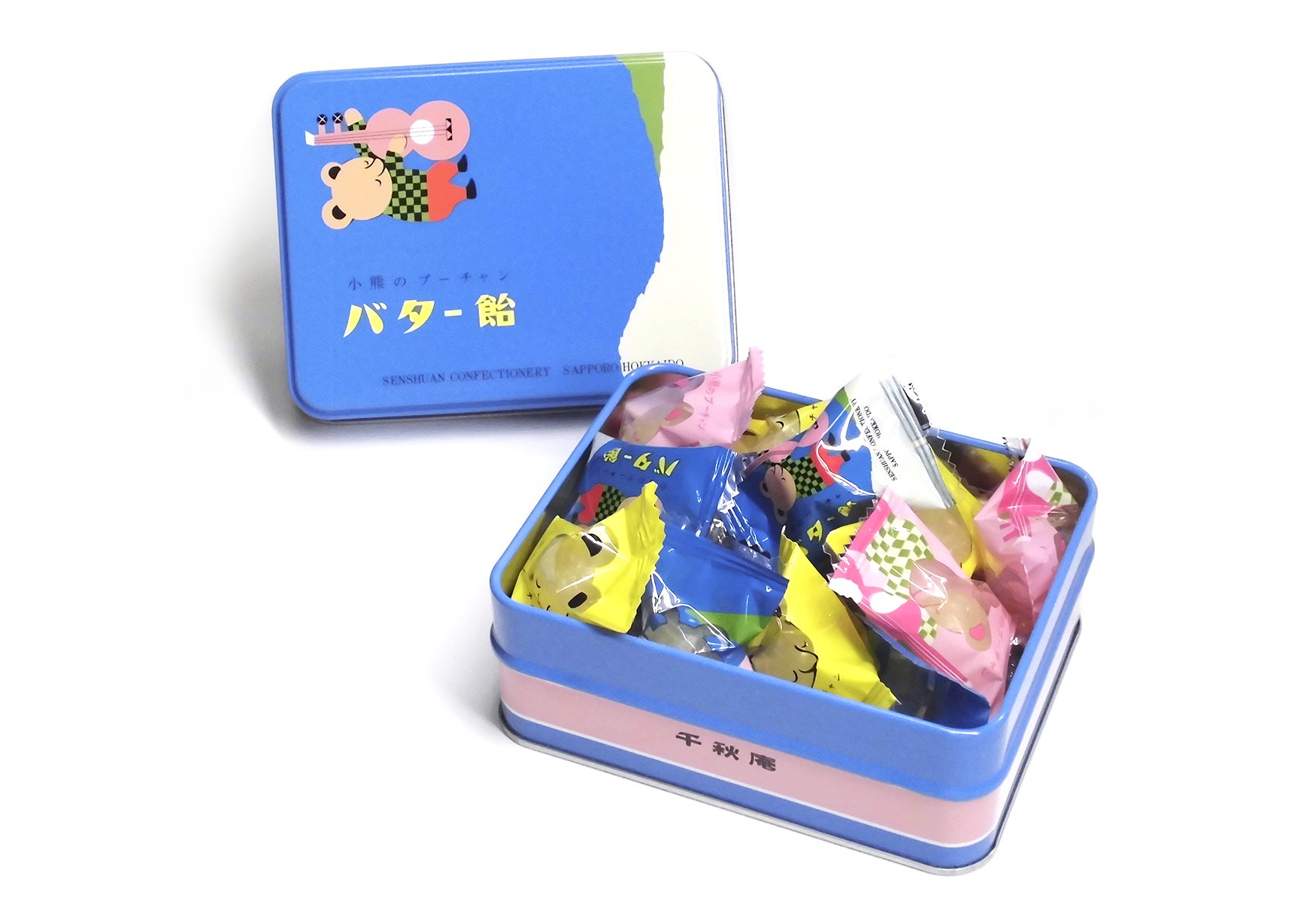 Amazon.co.jp: ［札幌千秋庵］小熊のプーチャンバター飴小 : 食品 