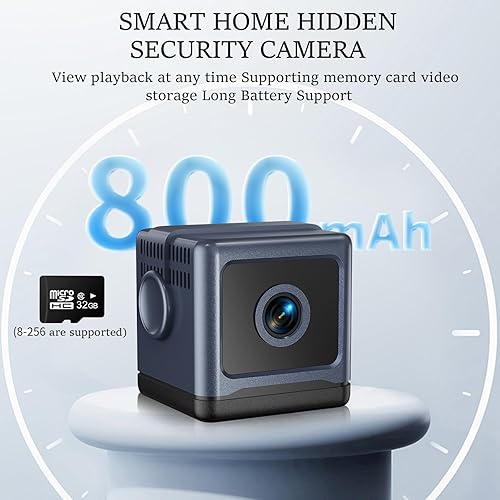 Miniatura 5 de Mini cámara de seguridad HD para el hogar con visión nocturna 4K Mini cámara de niñera con control de aplicación para seguridad de oficina en casa y