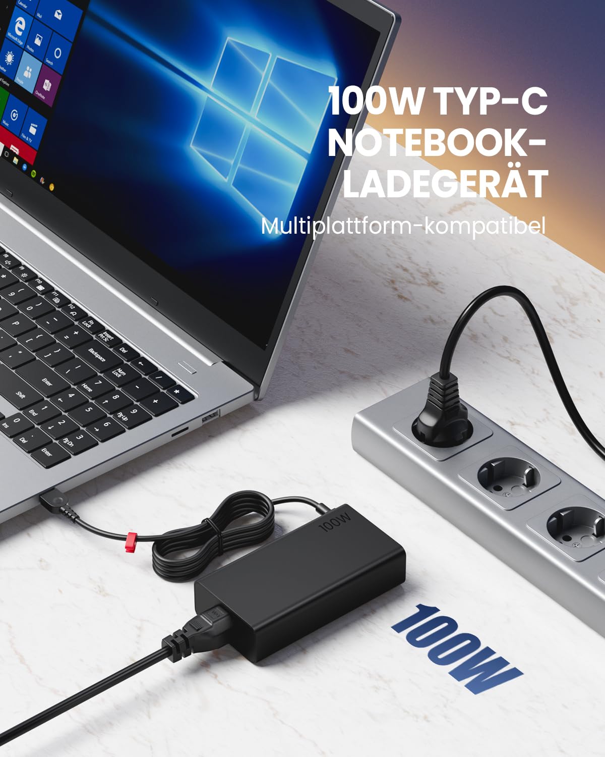 100W