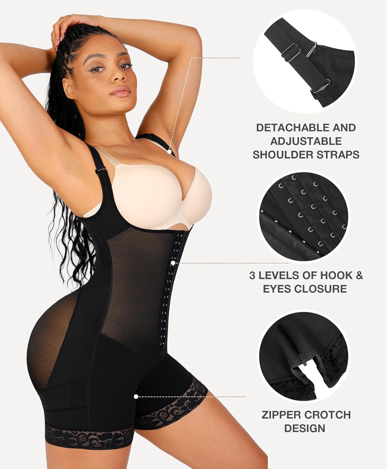 Lover-Beauty Fajas Colombianas Shapewear for Women Strapless Body Shaper Tummy Control Postpartum Faja Shorts Butt Lifter - Image 2