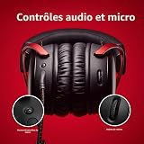 HyperX Cloud III, Cuffie da Gaming con Cavo USB-C, Controlli Audio Integrati, Telaio in Alluminio, Cuscinetti in Memory Foam Rivestiti in Similpelle, Adatto per PS4, Xbox e PC, Nero/Rosso - 8